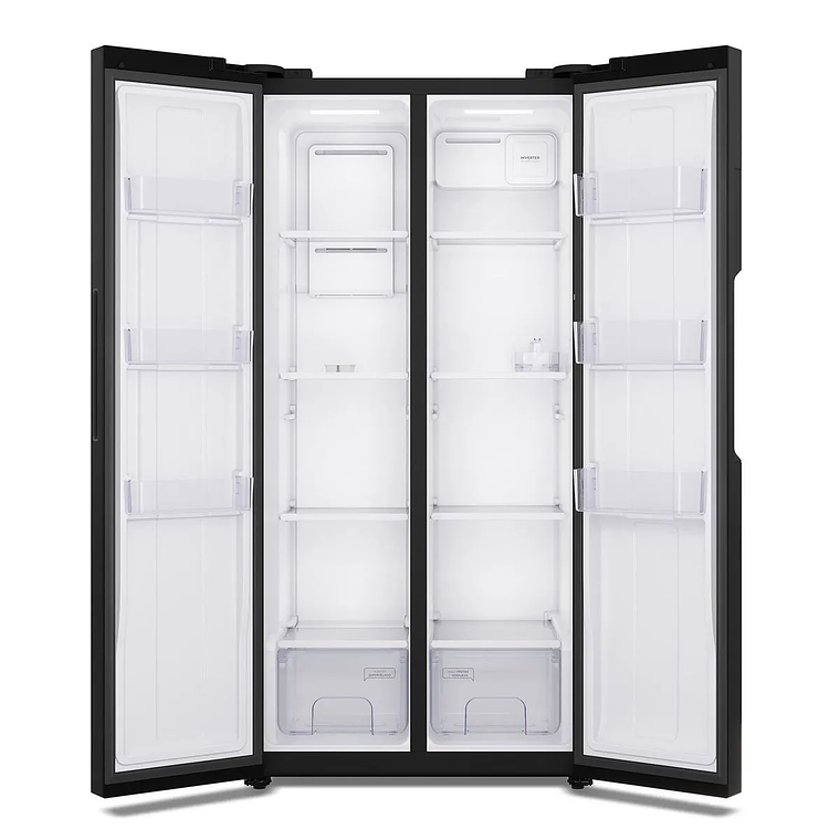 REFRIGERADOR MADEMSA 426L NO FROST SIDE BY SIDE INVERTER PANEL DIGITAL MAS430B NEGRO 7