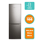 REFRIGERADOR MADEMSA 166L FRÍO DIRECTO BOTTOM FREEZER PUERTA REVERSIBLE MED165 INOX - Miniatura 2