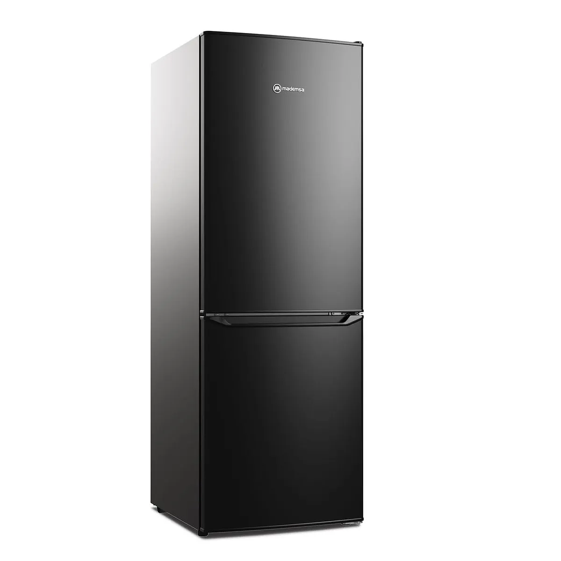 REFRIGERADOR MADEMSA 166L FRÍO DIRECTO BOTTOM FREEZER PUERTA REVERSIBLE MED165B NEGRO 3