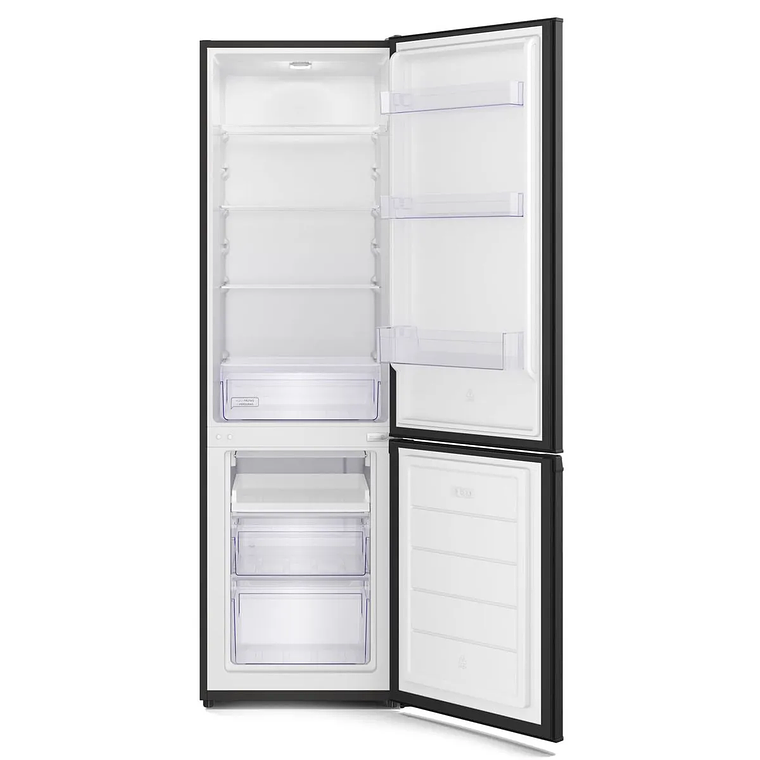 REFRIGERADOR MADEMSA 262L FRÍO DIRECTO BOTTOM FREEZER PUERTA REVERSIBLE MED270B NEGRO 5