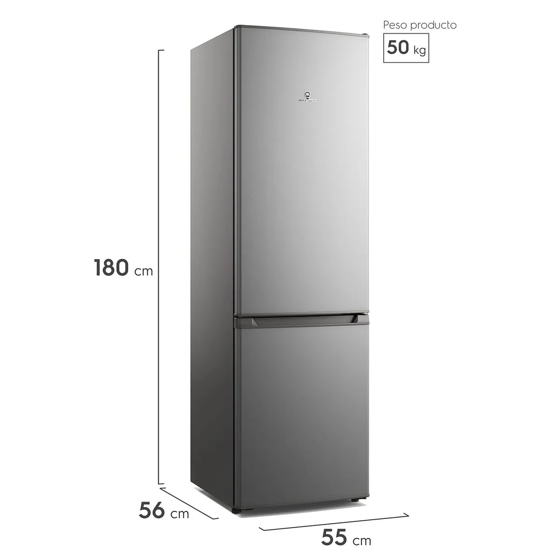 REFRIGERADOR MADEMSA 262L FRÍO DIRECTO BOTTOM FREEZER PUERTA REVERSIBLE MED270 SILVER 4