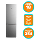REFRIGERADOR MADEMSA 262L FRÍO DIRECTO BOTTOM FREEZER PUERTA REVERSIBLE MED270 SILVER - Miniatura 2
