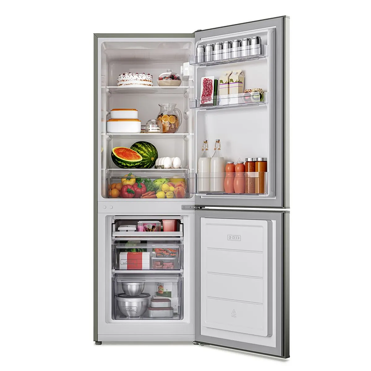REFRIGERADOR MADEMSA 166L FRÍO DIRECTO BOTTOM FREEZER PUERTA REVERSIBLE MED165S SILVER 6