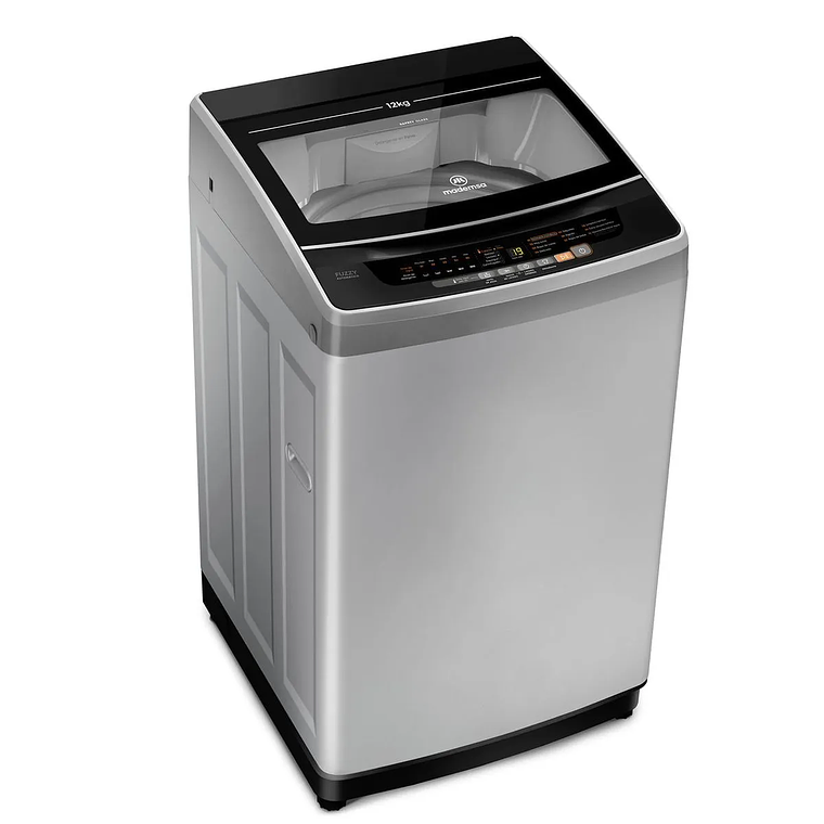 LAVADORA AUTOMÁTICA MADEMSA 12KG CARGA SUPERIOR FUZZY AUTOMÁTICO 12 SZG GRIS 2