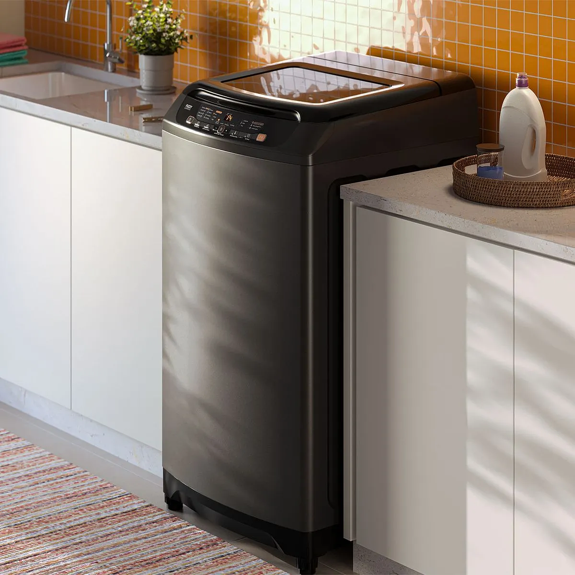 LAVADORA AUTOMÁTICA MADEMSA 21KG CARGA SUPERIOR CONTROL TIEMPO 21 ONIX 4