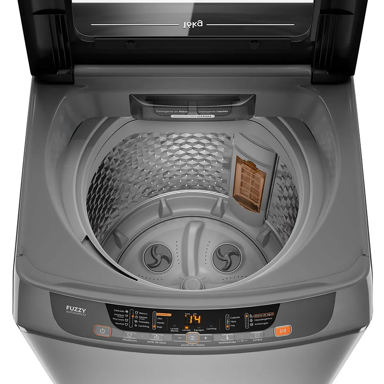 LAVADORA AUTOMÁTICA MADEMSA 16KG CARGA SUPERIOR DISPENSADOR DISOLUCIÓN MÁXIMA 16 SZG GRIS 6