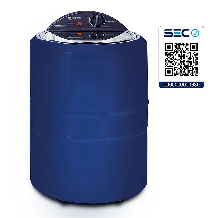 LAVADORA SEMI AUTOMÁTICA MADEMSA CARGA SUPERIOR TWISTER 5100 AZUL 8