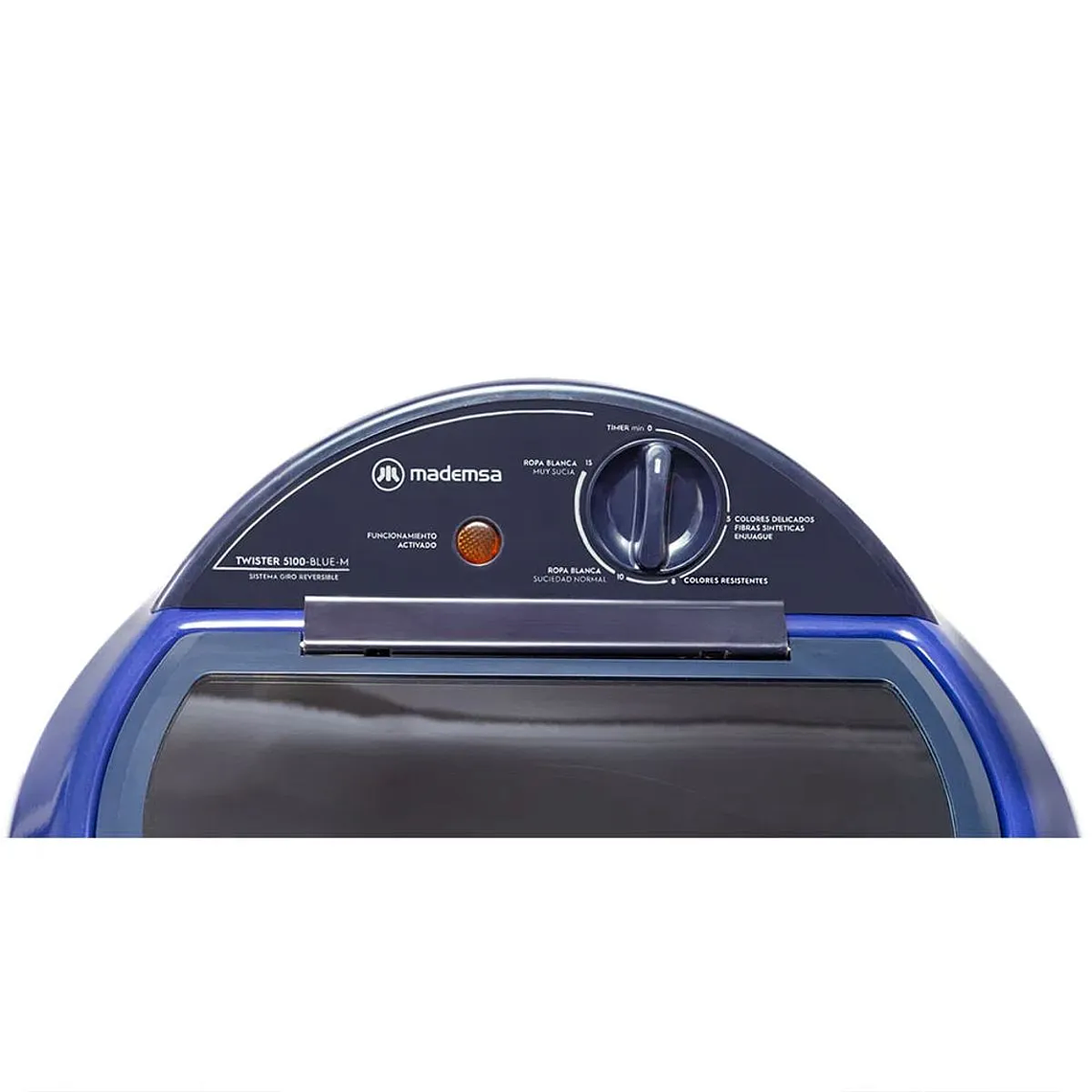 LAVADORA SEMI AUTOMÁTICA MADEMSA CARGA SUPERIOR TWISTER 5100 AZUL 7