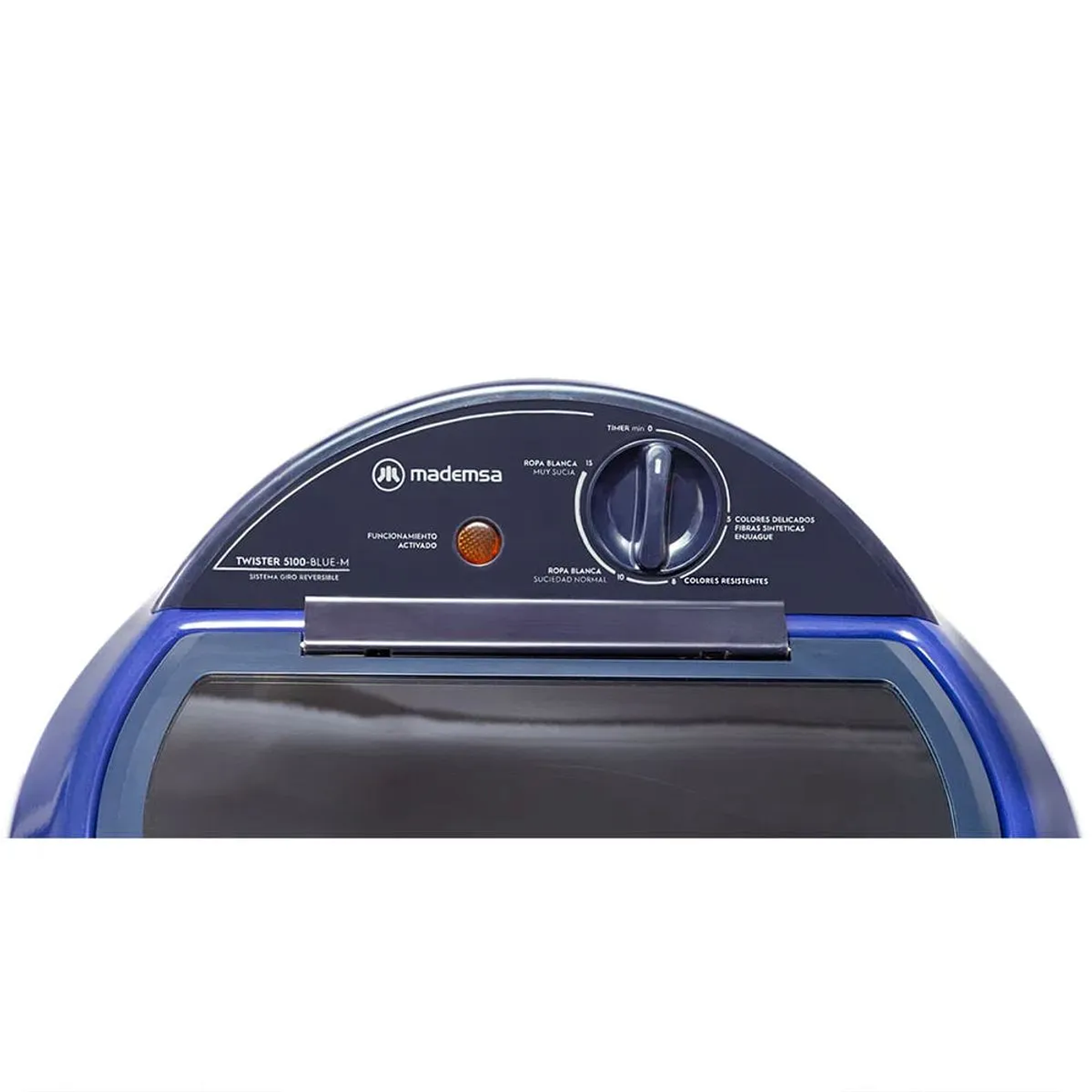 LAVADORA SEMI AUTOMÁTICA MADEMSA CARGA SUPERIOR TWISTER 5100 AZUL