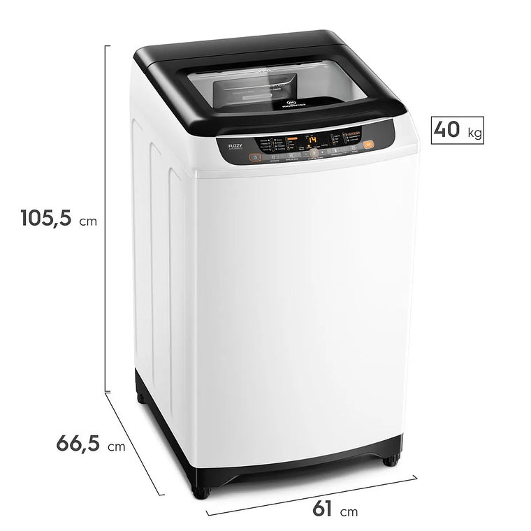 LAVADORA AUTOMÁTICA MADEMSA 18KG CARGA SUPERIOR DISPENSADOR DISOLUCIÓN MÁXIMA 18 BZG BLANCA 3