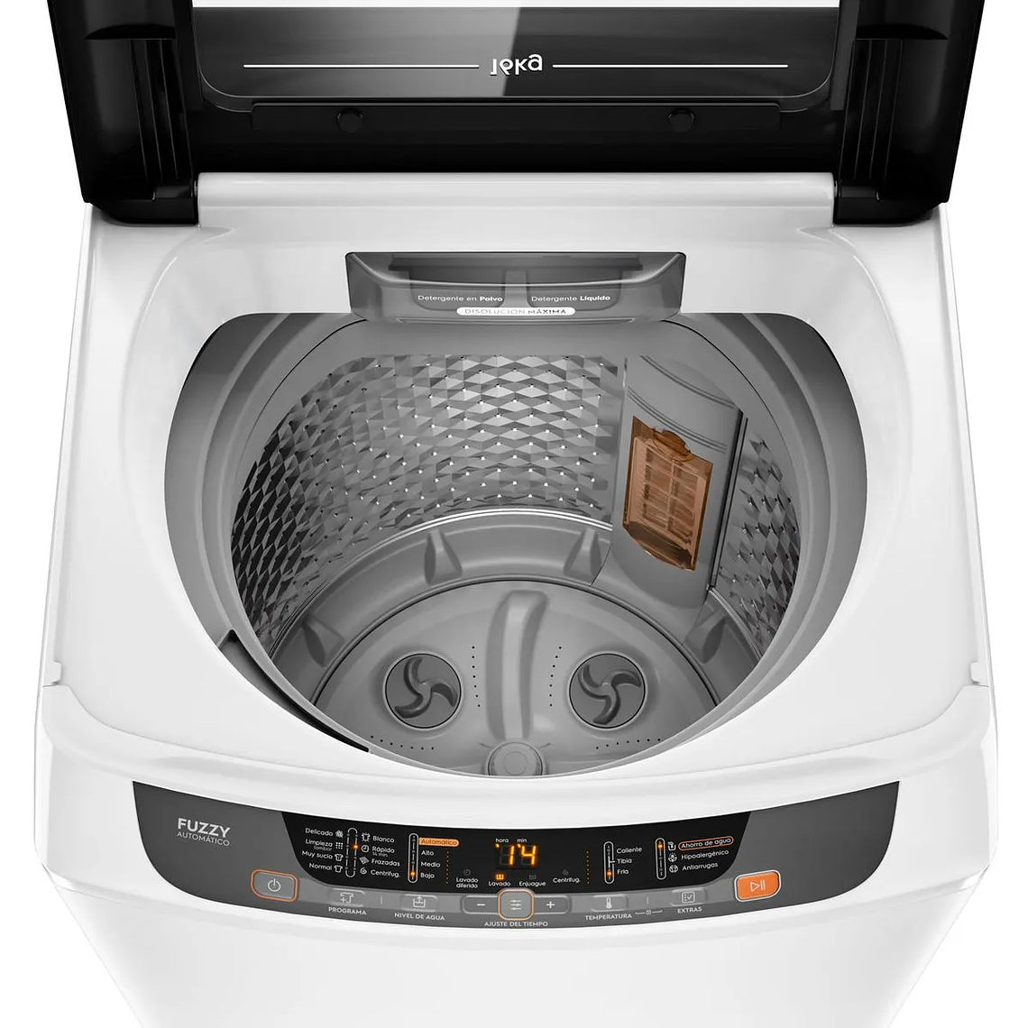 LAVADORA AUTOMÁTICA MADEMSA 16KG CARGA SUPERIOR DISPENSADOR DISOLUCIÓN MÁXIMA 16 BZG BLANCA 6