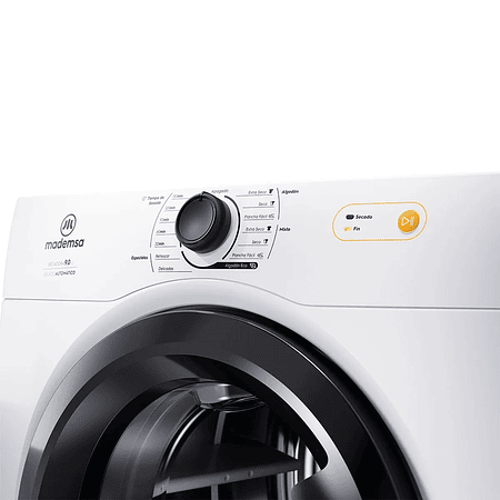 SECADORA DE ROPA MADEMSA 9KG CARGA FRONTAL CON SECADO AUTOMÁTICO 9D BZG BLANCA