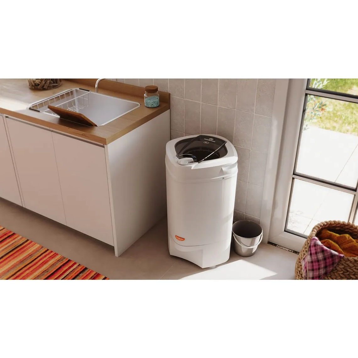 CENTRÍFUGA MADEMSA 5KG CARGA SUPERIOR CON BOQUILLA ANTIDERRAME PRIMMA 5N BLANCA 6