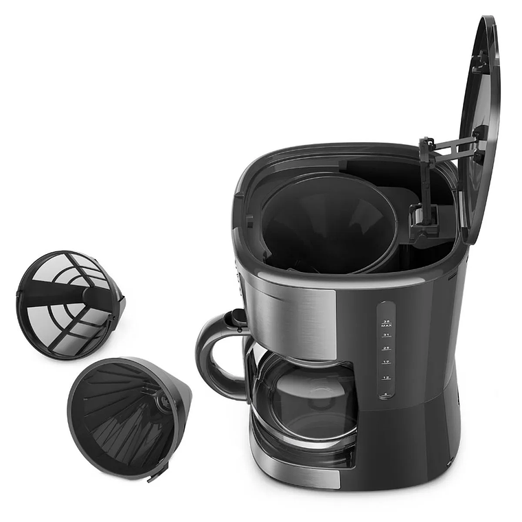 CAFETERA ELÉCTRICA MADEMSA 1,5L PROGRAMABLE 900W MCM30 ACERO INOXIDABLE 4