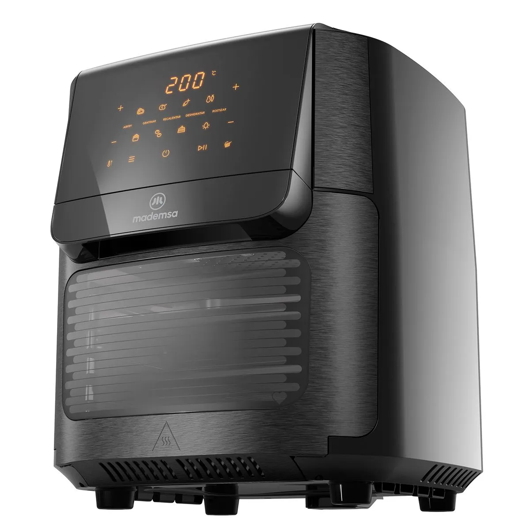 FREIDORA DE AIRE 5 EN 1 MADEMSA 12L CON PANEL DIGITAL 1700W MAF90 GRIS