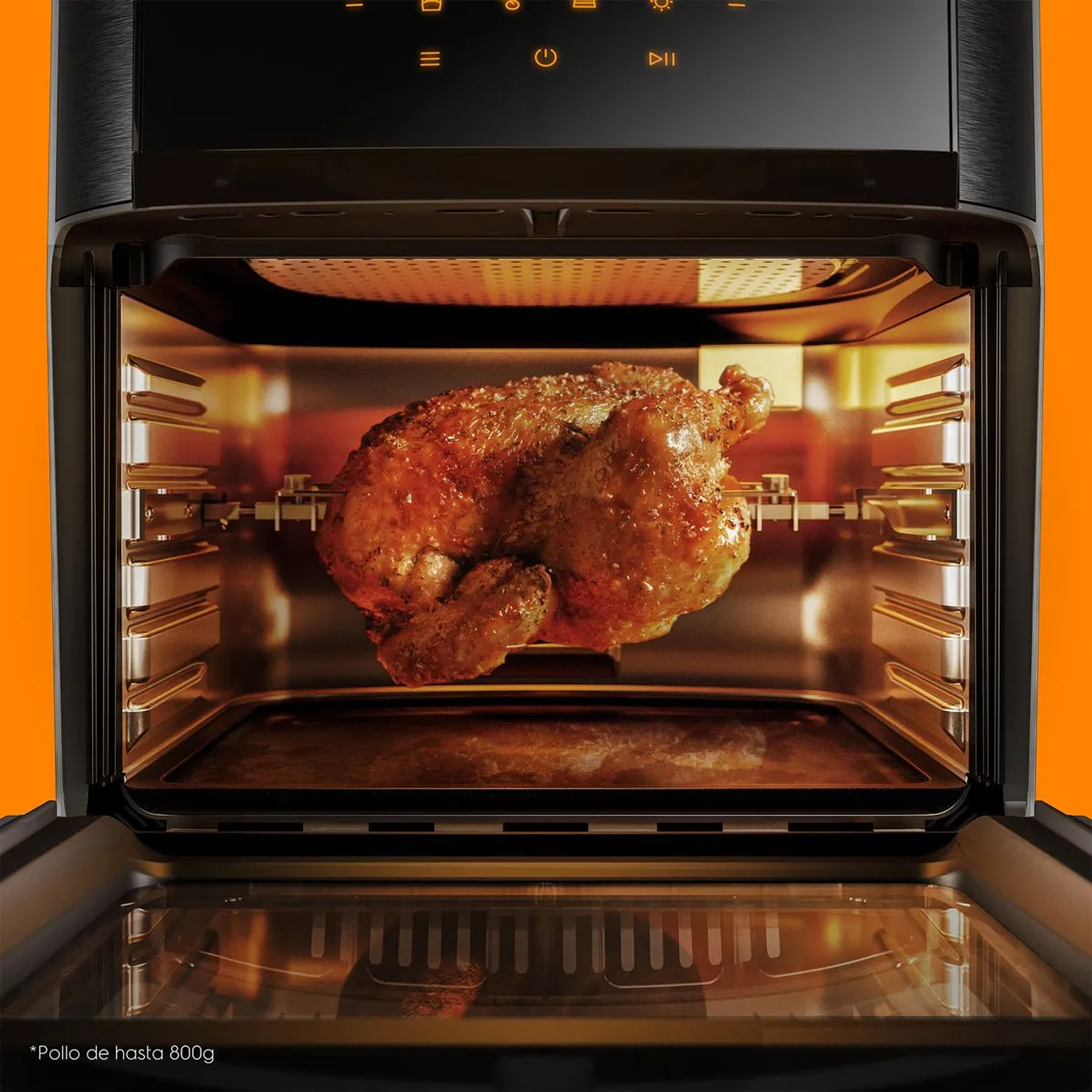 FREIDORA DE AIRE 5 EN 1 MADEMSA 12L CON PANEL DIGITAL 1700W MAF90 GRIS