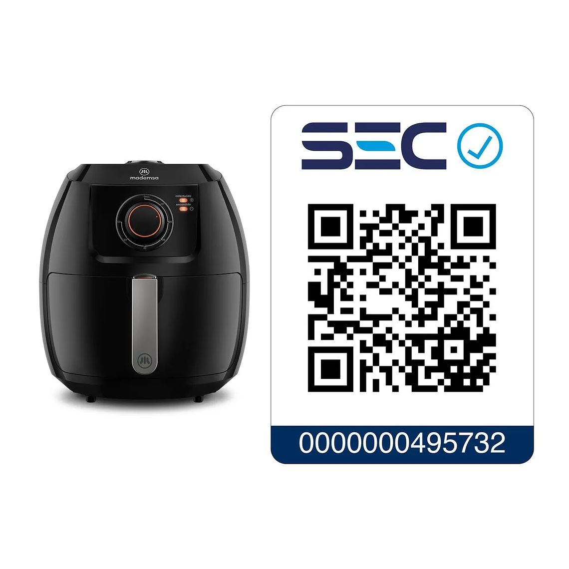 FREIDORA DE AIRE MADEMSA 6,5L MAF50 10