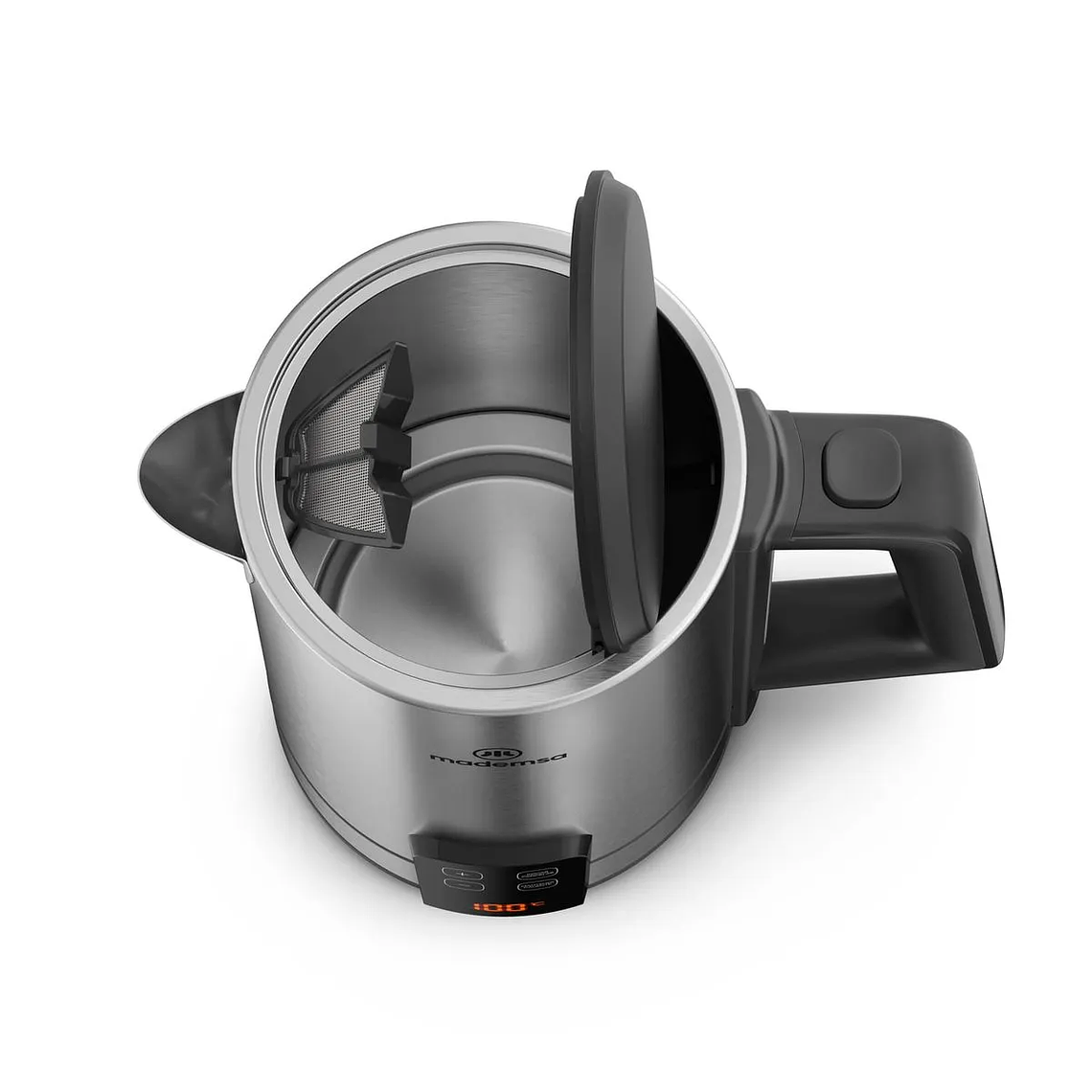 HERVIDOR ELÉCTRICO MADEMSA 2L CON CONTROL DE TEMPERATURA Y PANEL DIGITAL MEK50 ACERO INOXIDABLE 7