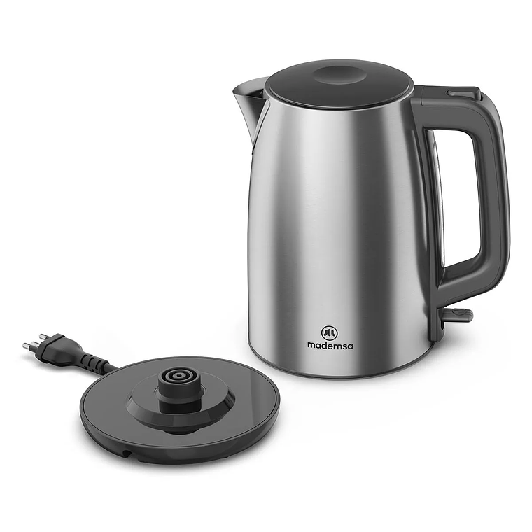 HERVIDOR ELÉCTRICO MADEMSA 1,7L CON APAGADO AUTOMÁTICO MEK25 ACERO INOXIDABLE 6