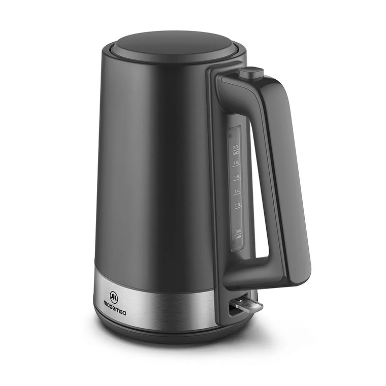 HERVIDOR ELÉCTRICO MADEMSA 2L CON REGULADOR DE TEMPERATURA Y APAGADO AUTOMÁTICO MEK40 NEGRO 6