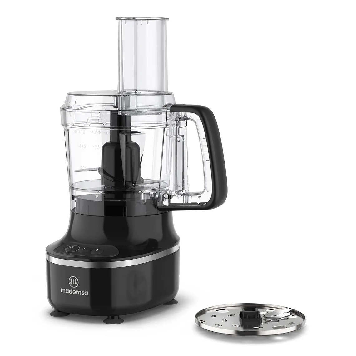 PROCESADOR DE ALIMENTOS MADEMSA MULTIFUNCIONAL 3 EN 1 300W MFP500 NEGRO 4