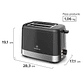 TOSTADOR MADEMSA CON 8 NIVELES DE TOSTADO Y 3 FUNCIONES 800W MTS10 NEGRO - Miniatura 3