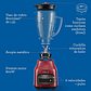 LICUADORA OSTER CON VASO DE VIDRIO Y 6 VELOCIDADES MÁS PULSO BLSTPEGRPB - Miniatura 11