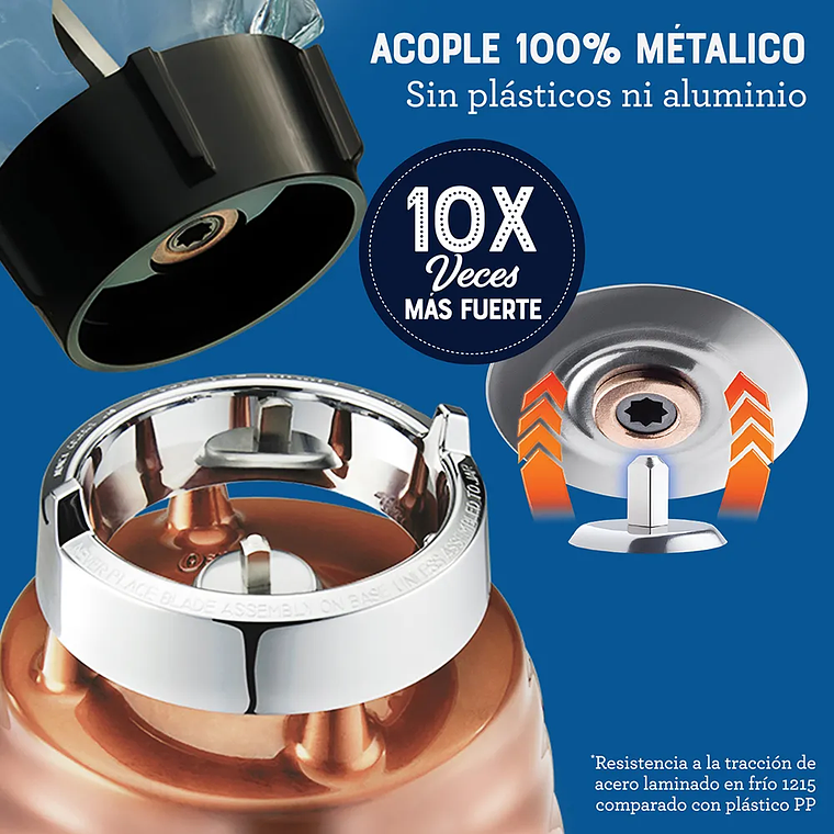 LICUADORA CLÁSICA OSTER COBRE CON PERILLA ERGONÓMICA DE 3 VELOCIDADES BLST4128 5