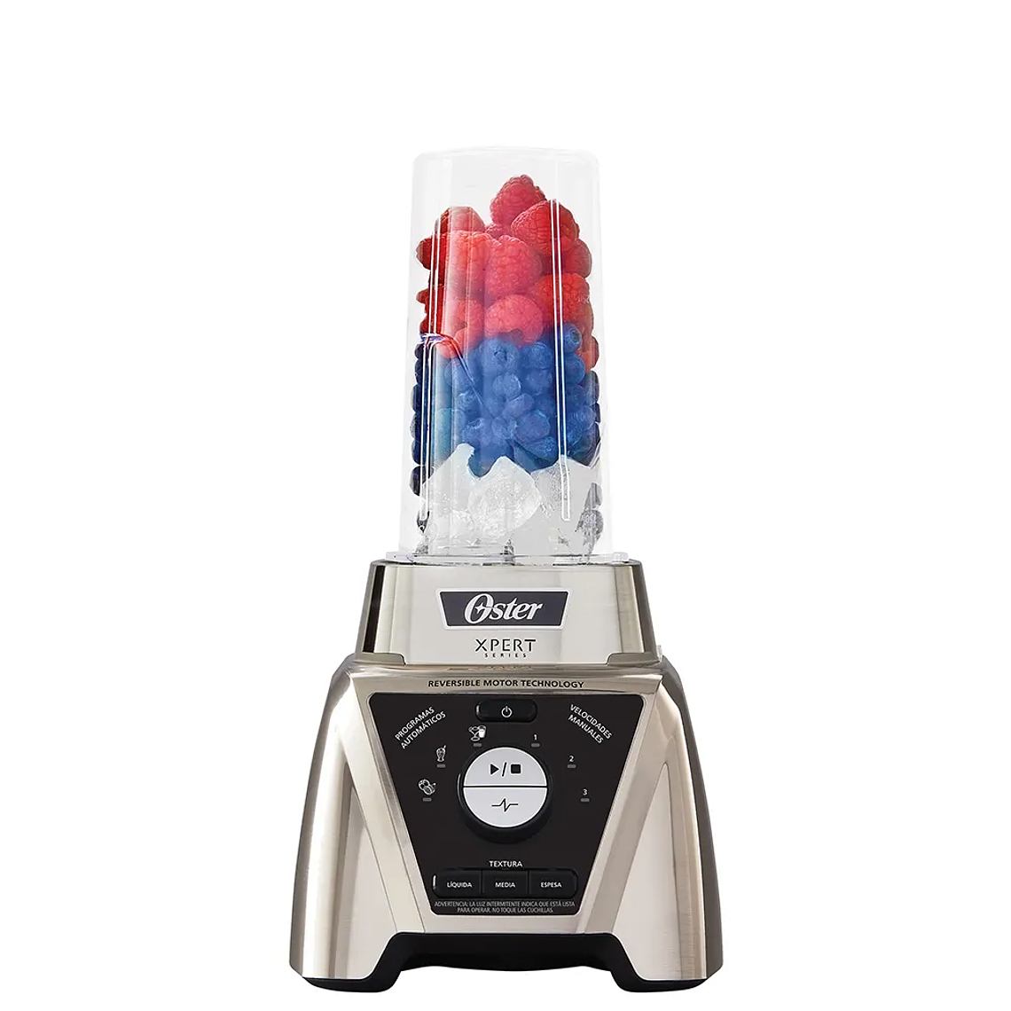 LICUADORA XPERT SERIES NIQUELADA CON CONTROL DE TEXTURA Y UN BLEND N GO BLST3BCPG 8
