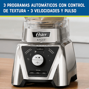 LICUADORA XPERT SERIES NIQUELADA CON CONTROL DE TEXTURA Y UN BLEND N GO BLST3BCPG