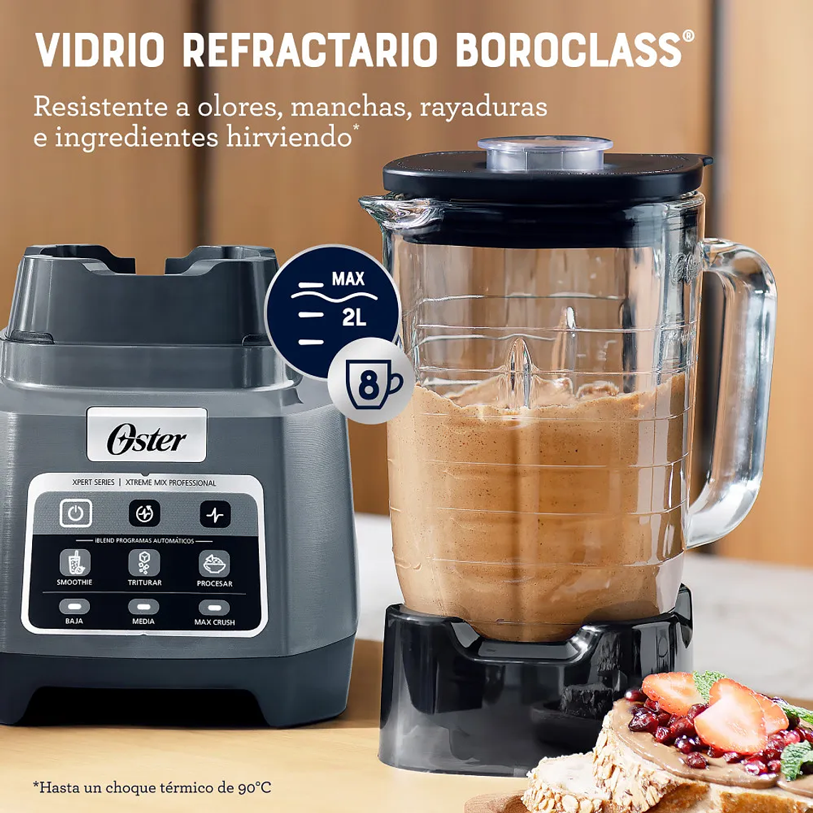 LICUADORA PROFESIONAL OSTER XTREME MIX CON IBLEND Y MAX CRUSH CON TECNOLOGÍA REVERSIBLE, VASO BLEND-N-GO BLSTXPG-BGW 14