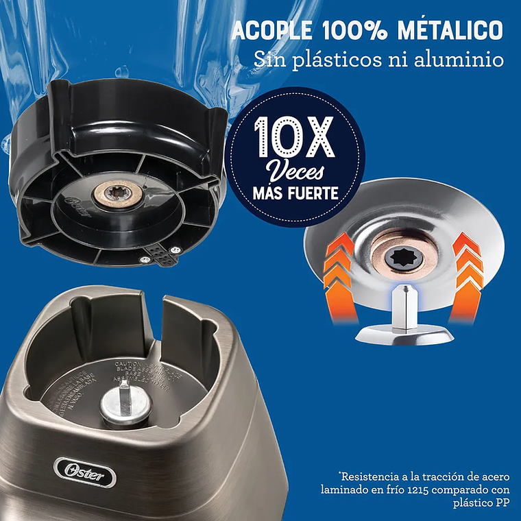 LICUADORA OSTER PROGRAMAS AUTOMÁTICOS CON TECNOLOGÍA REVERSIBLE, PANTALLA TÁCTIL Y VASO BLEND-N-GO BLSTPYG1312XBG 11