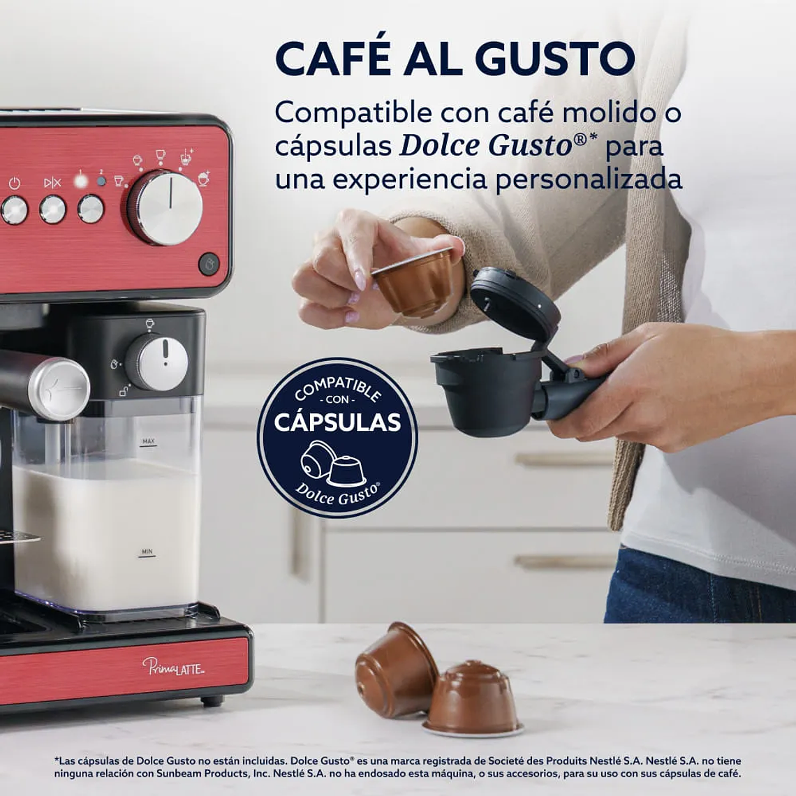 OSTER CAFETERA AUTOMÁTICA DE ESPRESSO, PRIMALATTE, ACERO INOXIDABLE, BVSTEM6604R 6