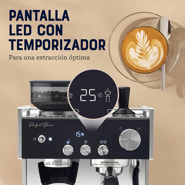 OSTER CAFETERA PARA ESPRESSO PERFECT BREW BVSTEM7400 3