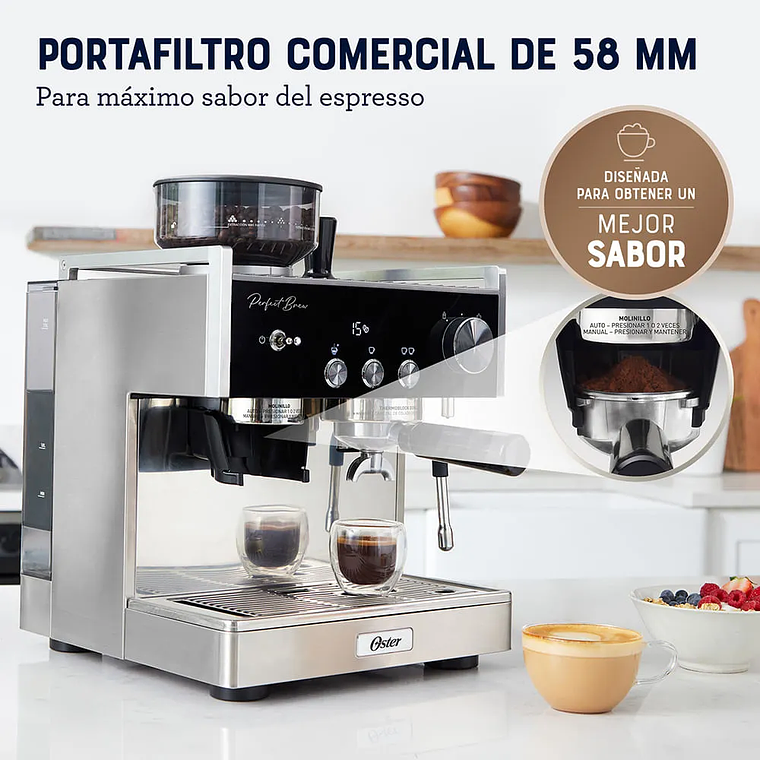 OSTER CAFETERA PARA ESPRESSO PERFECT BREW BVSTEM7400 4