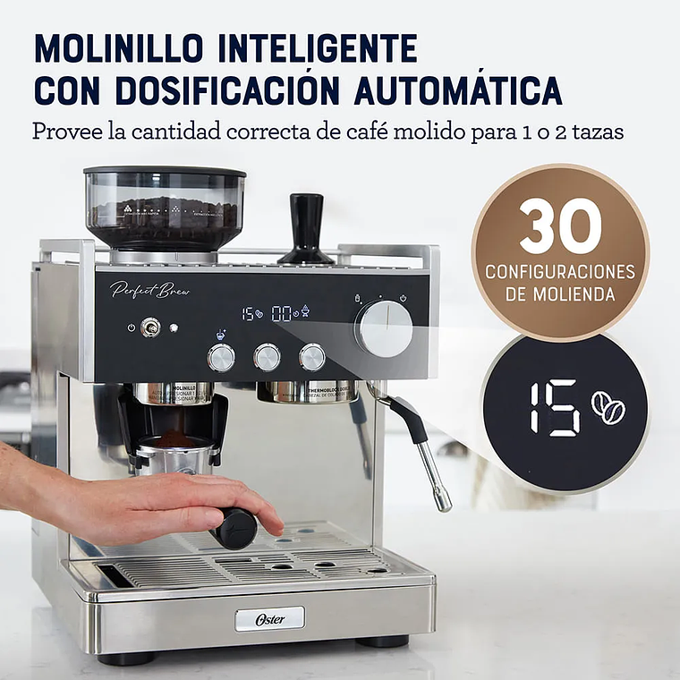 OSTER CAFETERA PARA ESPRESSO PERFECT BREW BVSTEM7400 6