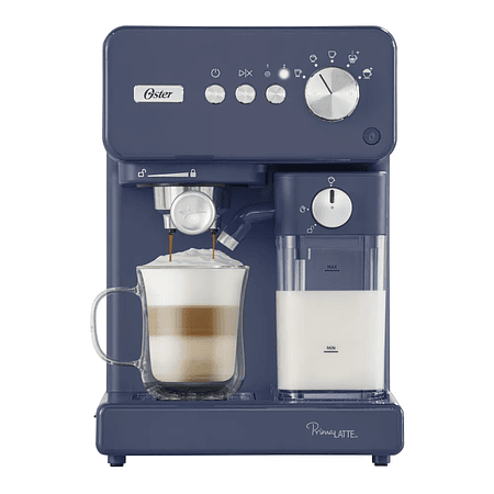OSTER CAFETERA AUTOMÁTICA DE ESPRESSO, PRIMALATTE, COLOR AZUL, BVSTEM6604BL