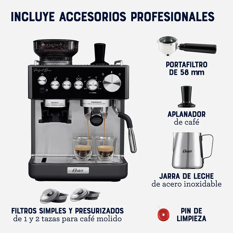 CAFETERA OSTER PERFECT BREW, ACCESORIOS INCLUIDOS, BVSTEM7301 6