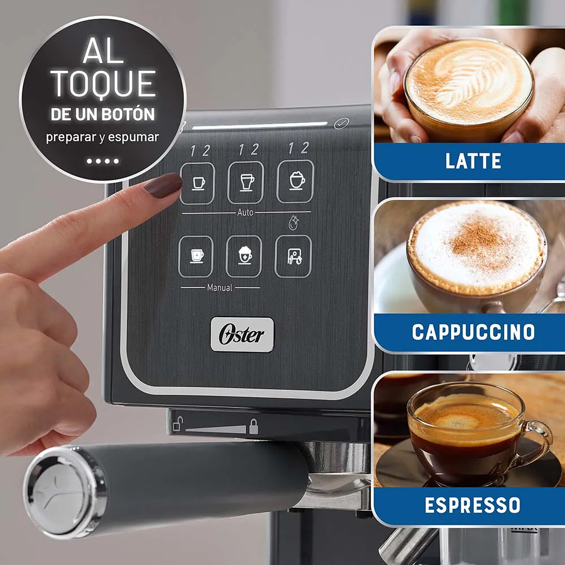 CAFETERA OSTER PRIMALATTE TOUCH BVSTEM6801M 6