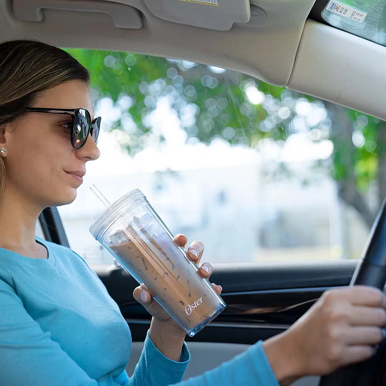 OSTER CAFETERA PARA FRAPPÉ, CON LICUADORA CON 3 FUNCIONALIDADES, NEGRA, BVSTDC03B 10