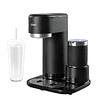 OSTER CAFETERA LATTE 4 EN 1, CON ESPUMADOR, PARA CAFÉ HELADO, GRANIZADO O CALIENTE, NEGRO, BVSTDC02B