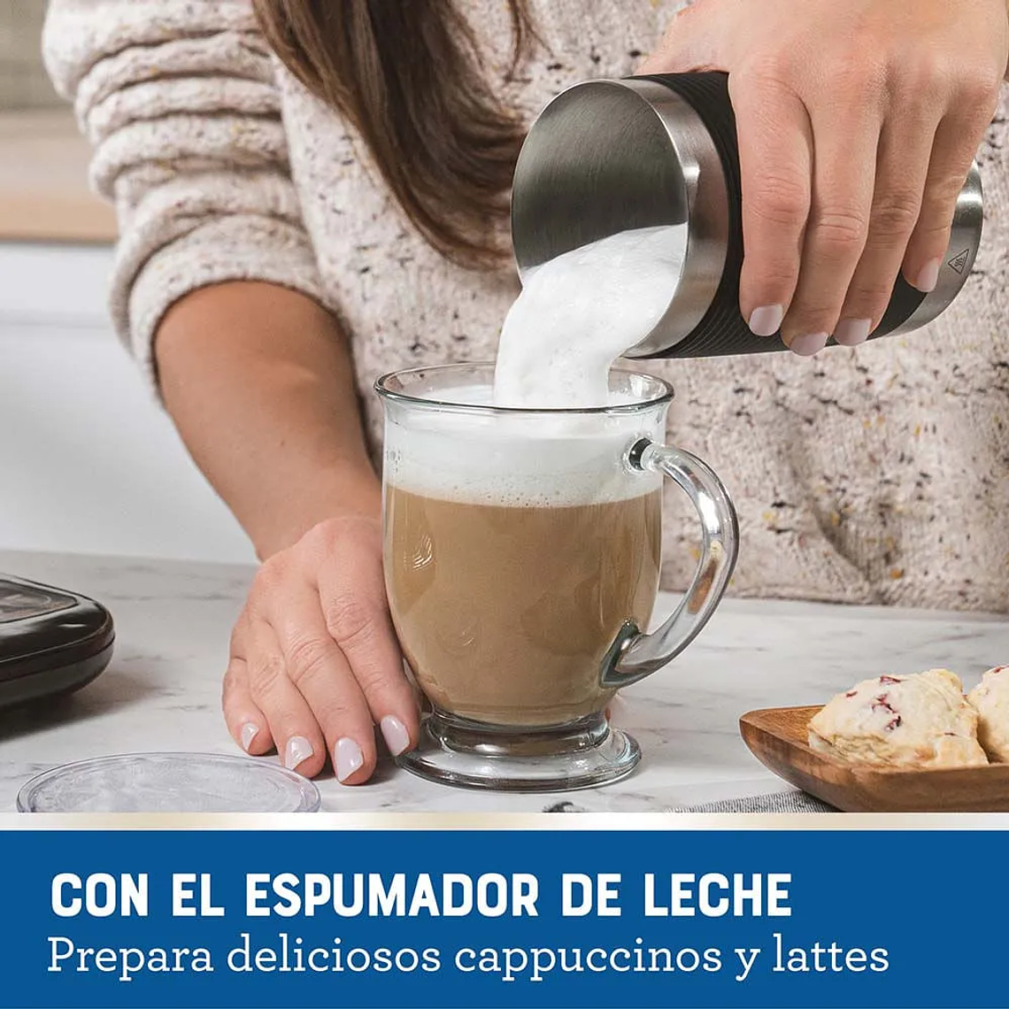 OSTER CAFETERA LATTE 4 EN 1, CON ESPUMADOR, PARA CAFÉ HELADO, GRANIZADO O CALIENTE, NEGRO, BVSTDC02B 8
