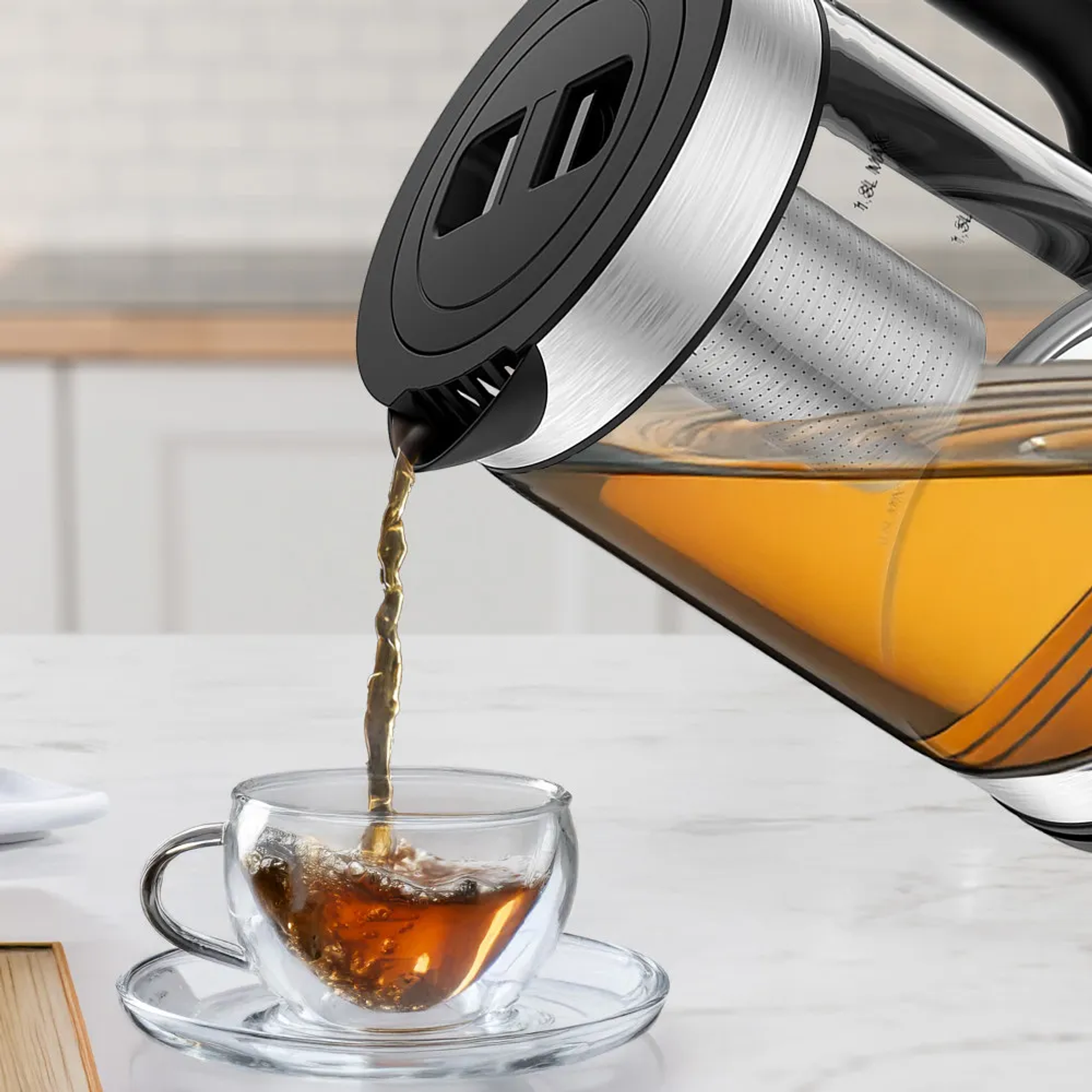 HERVIDOR ELÉCTRICO OSTER, 2 EN 1, DE 1.8 L BVSTKT5803B052