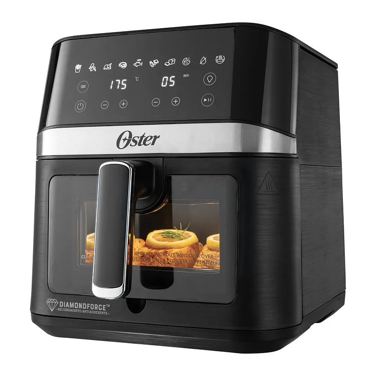 OSTER FREIDORA DE AIRE DIGITAL, RECUBRIMIENTO OSTER DIAMONDFORCE, 6L DE CAPACIDAD, 10 PROGRAMAS AUTOMÁTICOS, CKSTAF60WDDF 3