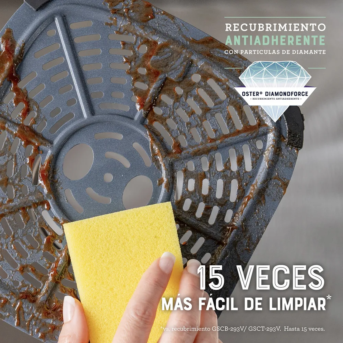 OSTER FREIDORA DE AIRE DIGITAL, RECUBRIMIENTO OSTER DIAMONDFORCE, 7.5L DE CAPACIDAD, 10 PROGRAMAS AUTOMÁTICOS, CKSTAF75WDSSDF 11