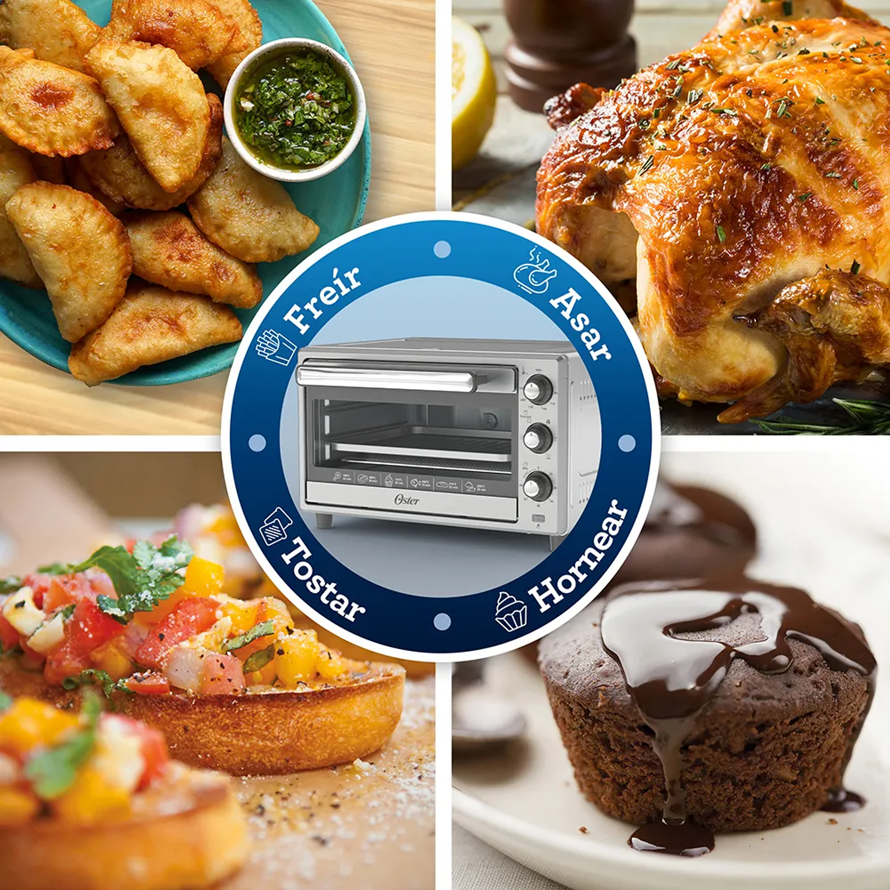 HORNO OSTER DE 25L CON FREIDORA DE AIRE TSSTTVLS25