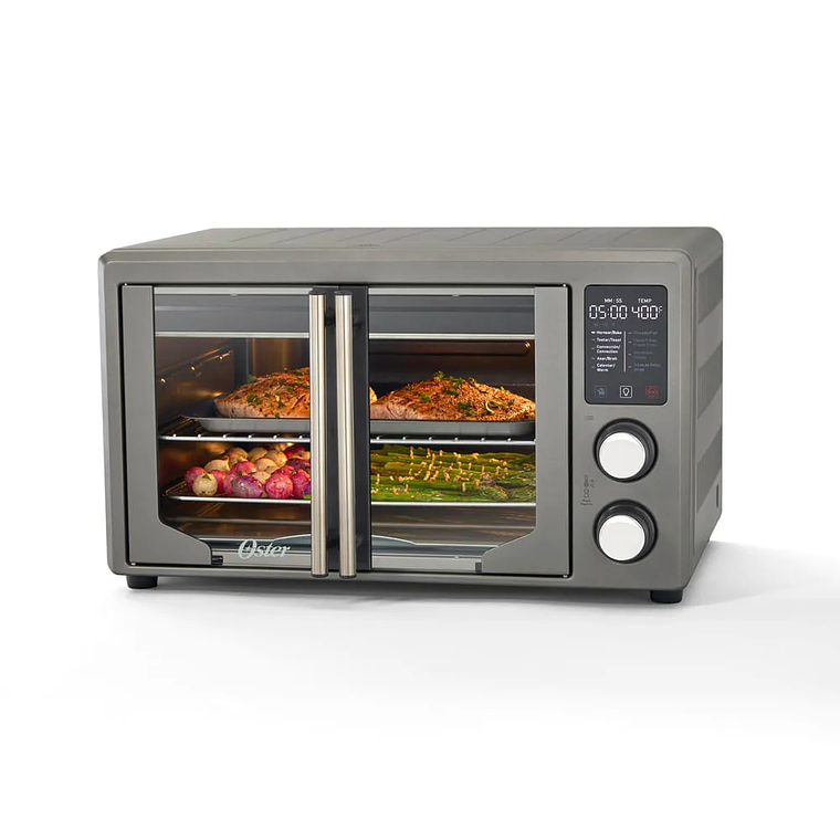 HORNO CON FREIDORA DE AIRE DIGITAL OSTER DE 42 LITROS, PUERTAS FRANCESAS, TSSTTV42FDDAFNS 3