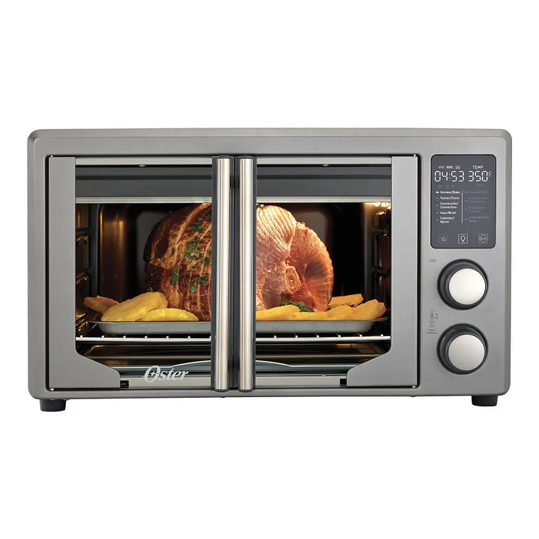 HORNO CON FREIDORA DE AIRE DIGITAL OSTER DE 42 LITROS, PUERTAS FRANCESAS, TSSTTV42FDDAFNS 4