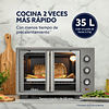 HORNO CON FREIDORA DE AIRE OSTER DE 35 LITROS, PUERTAS FRANCESAS, TSSTTV35FDMAFNS