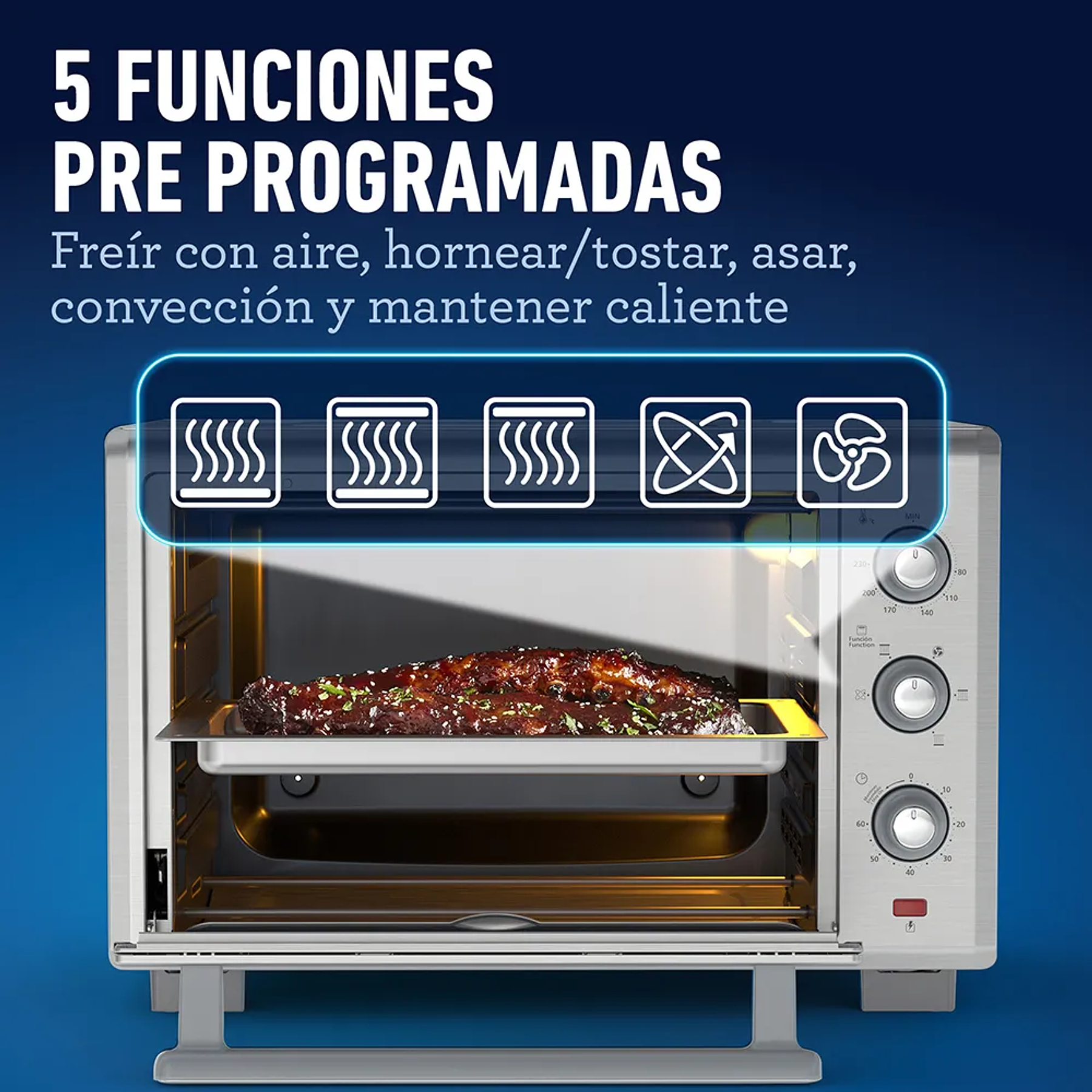HORNO CON FREIDORA DE AIRE OSTER DE 35L TSSTTVLS35